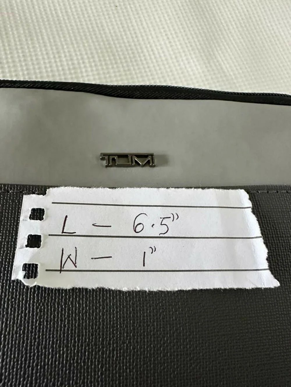 Tumi For Delta Soft Zippered Travel Toiletry Pouch Case Only Grey Two Tone